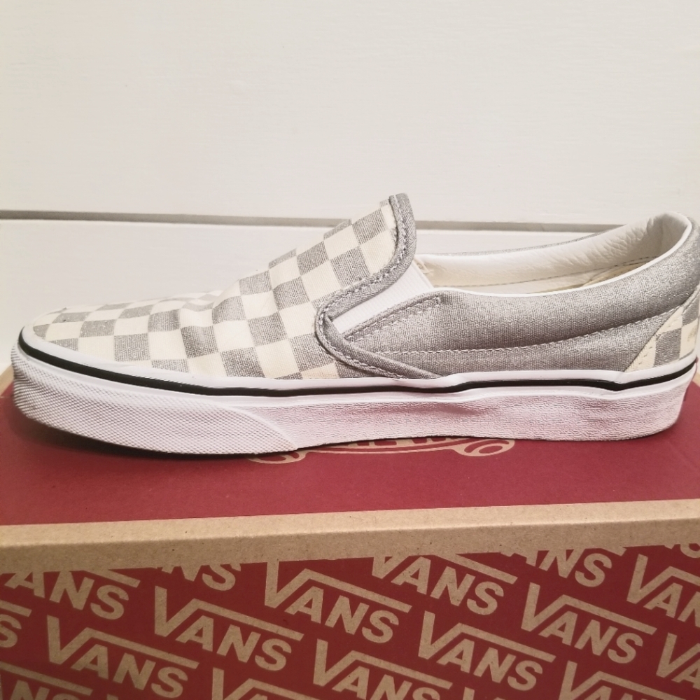Size 7.5 Checkered Vans